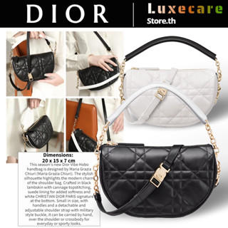 ถูกที่สุด ของแท้ 100%/ดิออร์Dior VIBE HOBO Women/Shoulder Bag กระเป๋าสะพายข้าง