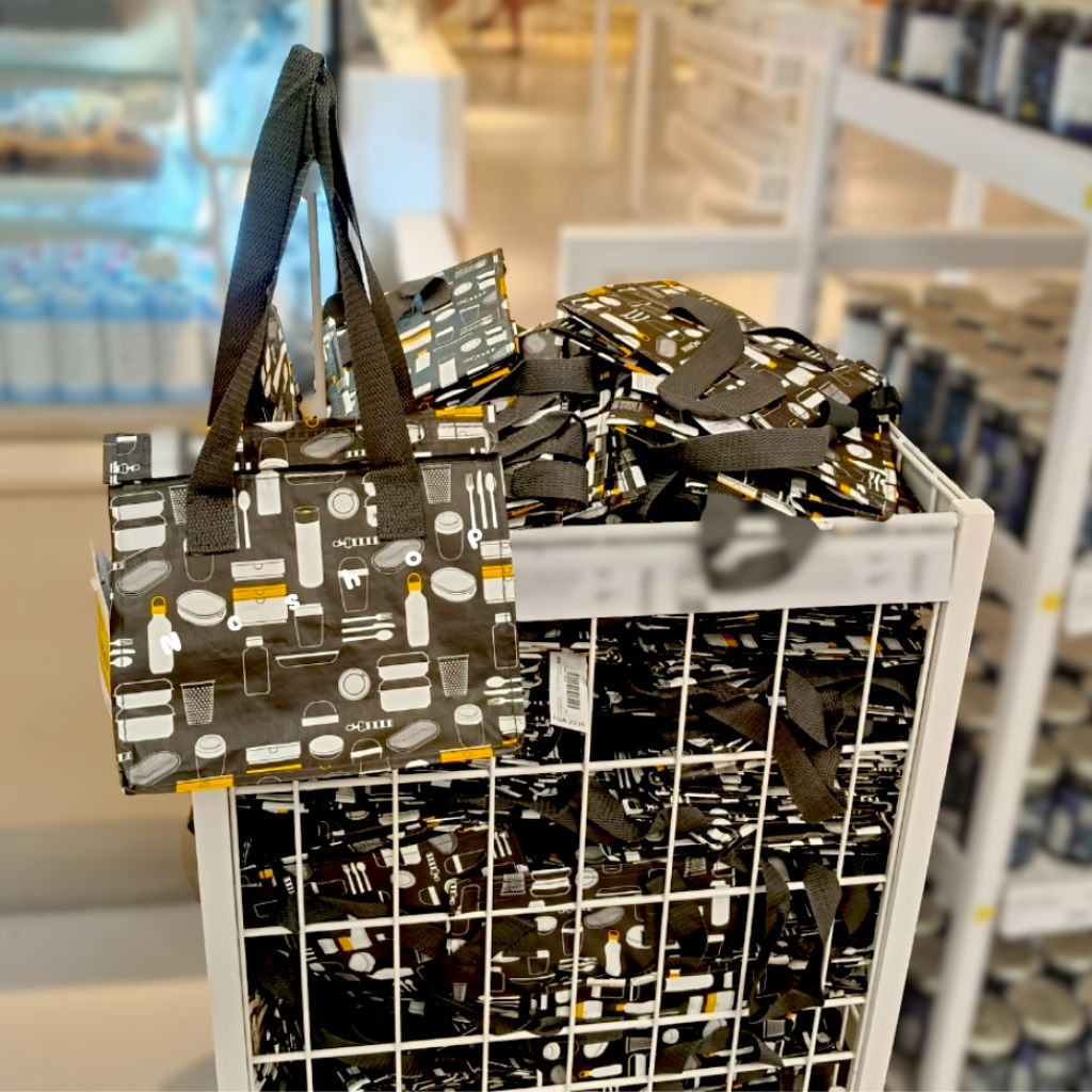 ikea-อิเกีย-กระเป๋าใส่กล่องข้าว-ถุงอิเกีย-กระเป๋าอีเกีย-กระเป๋า-ถุง-ถุงช็อปปิ้ง-ถุงใส่ของ-ถุงผ้า-กระเป๋าใส่ของ-25x16x27