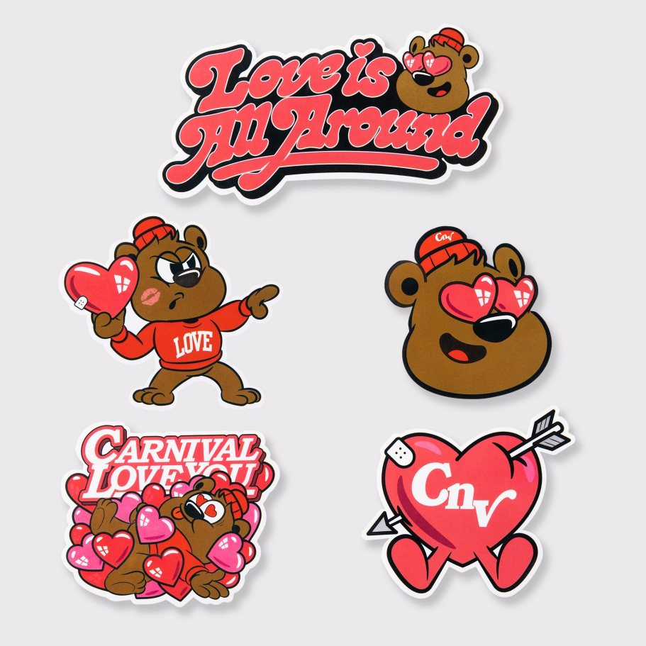 สติ๊กเกอร์ CARNIVAL “Love is All Around” Sticker Pack ของใหม่ ของแท้ ...