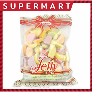 Queen Jelly Fancy Fruit Watermelon Flavoured Gelatin 500g #1115321 แฟนซีฟรุตตี้ วุ้นเจลาตินสำเร็จรูป เยลลี่ กล