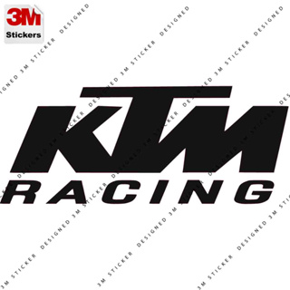 KTM racing สติ๊กเกอร์ 3M ลอกออกไม่มีคราบกาว  Removable 3M sticker, สติ๊กเกอร์ติด รถยนต์ มอเตอร์ไซ"