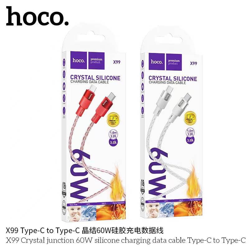Hoco X99 สายชาร์จแบบยางซิลิโคน 3A ยาวเมตร แท้100% ใหม่ล่าสุด | Shopee ...