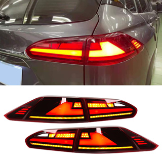 ALABAMAR 2 ชุดเปลี่ยนไฟท้าย LED สำหรับ Corolla Cross 2020-2022 สัญญาณไฟเลี้ยวลำดับเริ่มต้นภาพเคลื่อนไหว