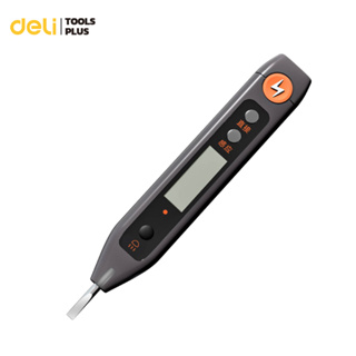 Deli ปากกาวัดแรงดันไฟฟ้า ปากกาตรวจจับแรงดันไฟฟ้า ปากกาลองไฟ ปากกาเช็คไฟ เครื่องทดสอบแรงดันไฟฟ้าแบบพกพา Voltage Tester