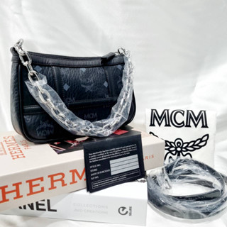 ราคาดี Mcm Delmy Shoulder Bag in Visetos Sz.12.5 x 21.0 x 5.0 cm อปก.ถุงผ้า การ์ดเปล่า