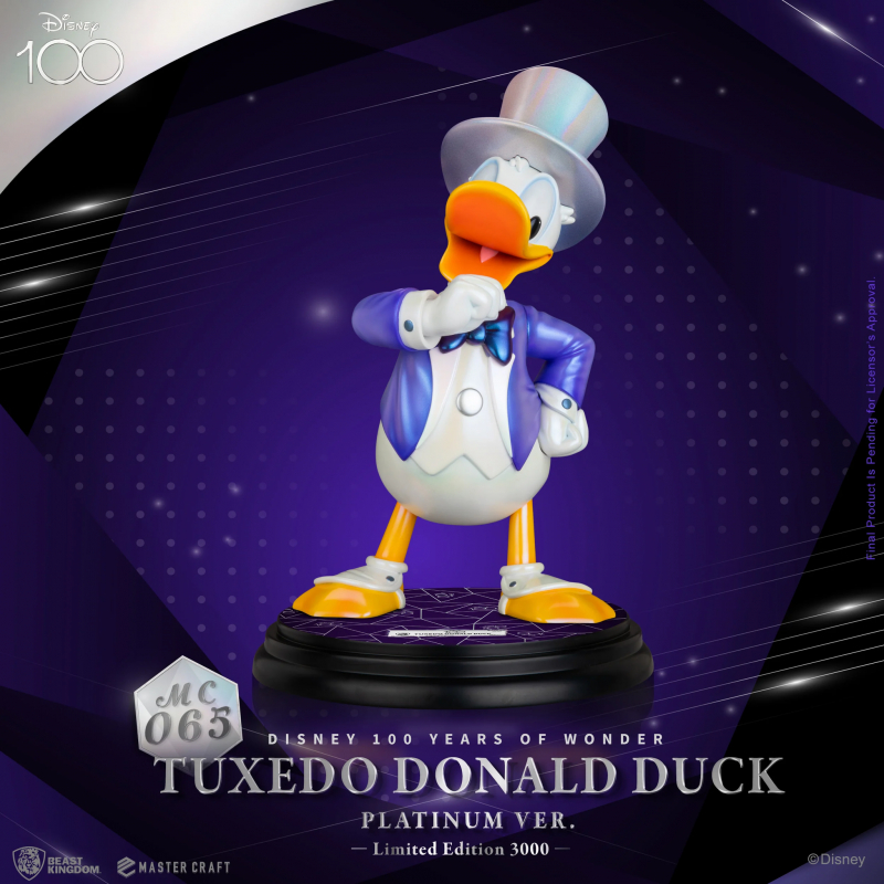 beast-kingdom-mc065-tuxedo-donald-duck-platinum-version-disney-100th-master-craft