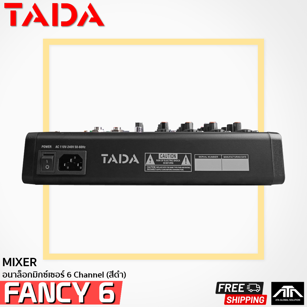 tada-fancy6-fancy-6-mixer-มิกเซอร์-แจ็คcombo-มี-bluetooth-usb-mp3-เอฟเฟ็กแท้-effect-eq-7-แบนด์-4-ช่องไมค์