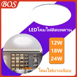 โคมไฟเพดาน LED ทรงซาลาเปา แสงขาว  ทรงซาลาเปา แสงขาว 12W 18w 24w  โคมไฟเพดาน Day Light