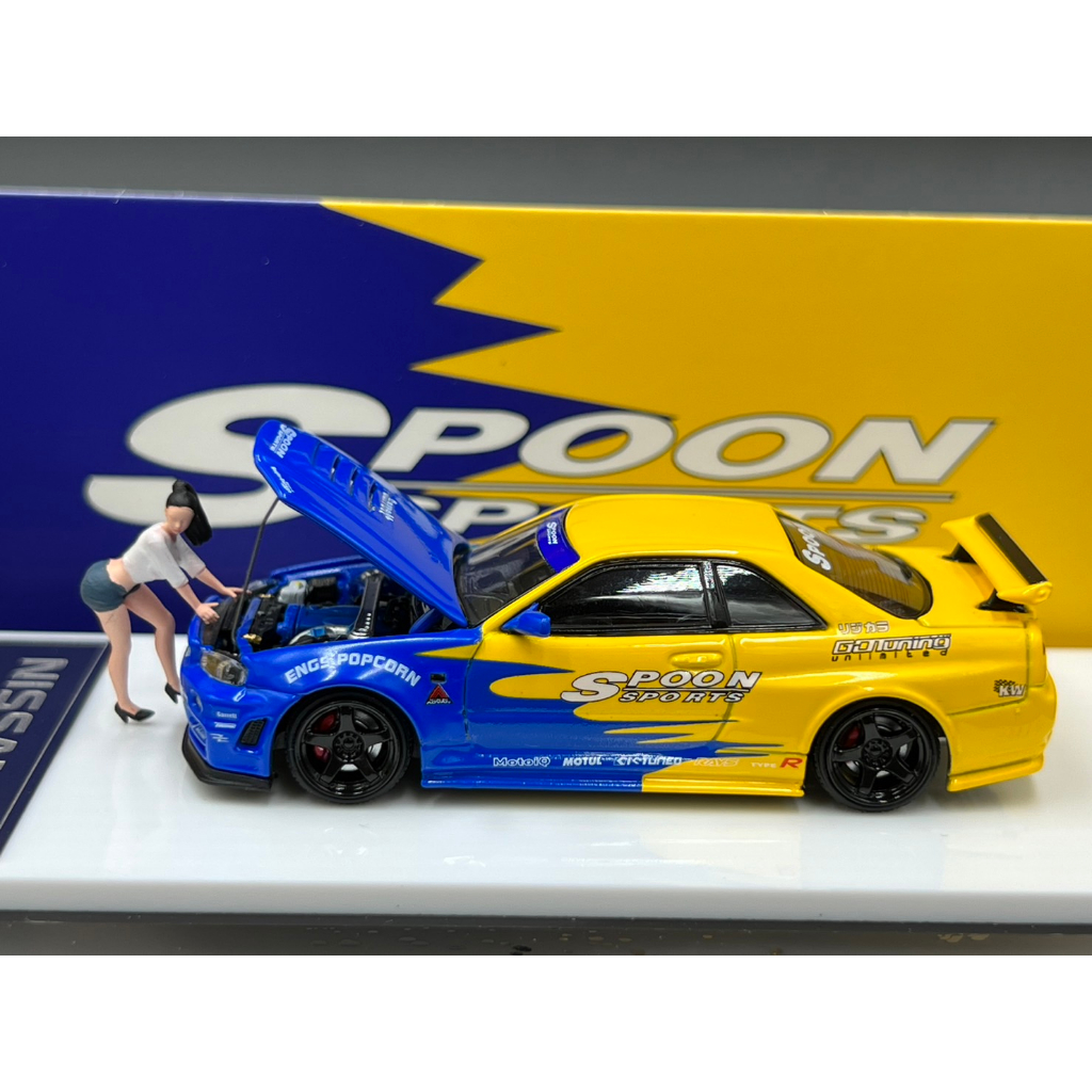 time-micro-nissan-skyline-gt-r-r34-nismo-z-tune-engine-hood-openable-spoon-figure