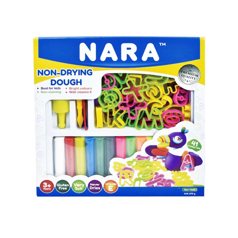 ชุดแป้งโดว์-พร้อมแม่พิมพ์-abc-non-drying-dough-ปลอดภัย-ไร้สารพิษ-ไม่มีกลูเต็น-เสริมทักษะ-จินตนาการ-กล้ามเนื้อมัดเล็ก