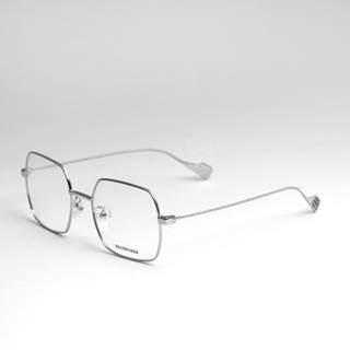 กรอบแว่นตา BALENCIAGA รุ่น BB0090O 002 SIZE 54 MM. (SILVER-SILVER-TRANSPARENT)