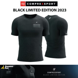Compressport Performance SS Tshirt M - Black Edition 2023 เสื้อกีฬา Bananarun