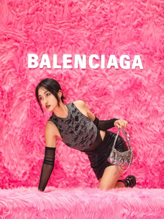 บาเลนเซียก้า  Balenciaga   LE CAGOLE กระเป๋าสะพายโซ่มินิ/กระเป๋าสตรี/ใหม่/กระเป๋าสะพายไหล่/น่ารักมาก