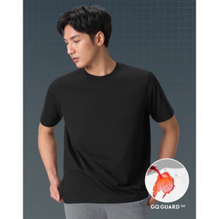 GQ Smart T-Shirt เสื้อยืดผ้าสะท้อนน้ำ Unisex สีขาว/ดำ