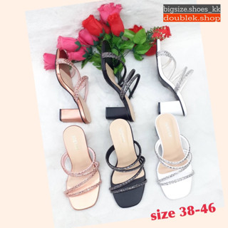 size38-46… ส้นสูง 2 นิ้ว เปิดส้น  หน้าสวม (จัดส่ง 3-5 วัน)