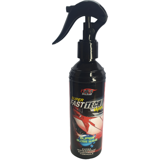 สเปรย์เคลือบสีรถ สูตรใยแก้ว SUPER FAST TECH WAX ซุปเปอร์ ฟาสเทค แว็กซ์ ...