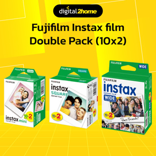 ฟิล์ม Fujifilm Instax Film Double Pack (20 แผ่น) กรอบขาว