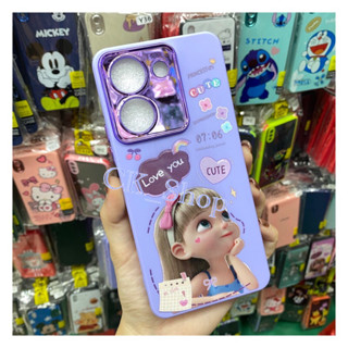 เคสกำมะหยี่โครเมียมกล้องการ์ตูนสำหรับรุ่น Realme C33/C11 2021/C21Y/C25Y/C12/C15‼️สินค้าพร้อมส่งในไทย🚛🚛