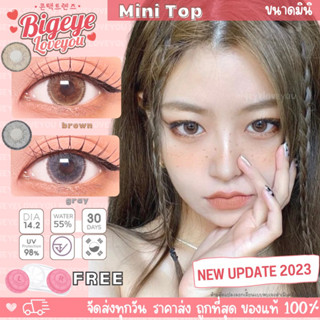 คอนแทคเลนส์🌈Mini Top🌈 Brown / Gray (Kitty Kawaii) ขนาดมินิ💖รุ่นใหม่ขายดีจากเกาหลี🍭