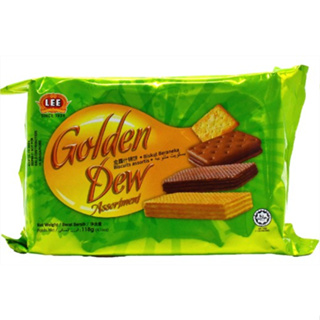 10 Packs Lee Golden Dew Assortment Biscuits (118g)
