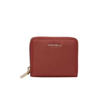 Coccinelle รุ่น Metallic Soft 11A201 กระเป๋าสตางค์ผู้หญิง สี ACERO ขนาด 11.5X9.5X0 cm