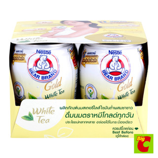 สินค้า ตราหมี โกลด์ ไวท์ที ผลิตภัณฑ์นมสเตอริไลส์ไขมันต่ำผสมชาขาว 140 มล. แพ็ค 4