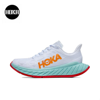 HOKA ONE ONE Carbon X 2 Blue and white ของแท้ 100 %  Sports shoes Running shoes style