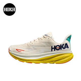 HOKA ONE ONE Clifton 9 beige ของแท้ 100 %  Sports shoes Running shoes style