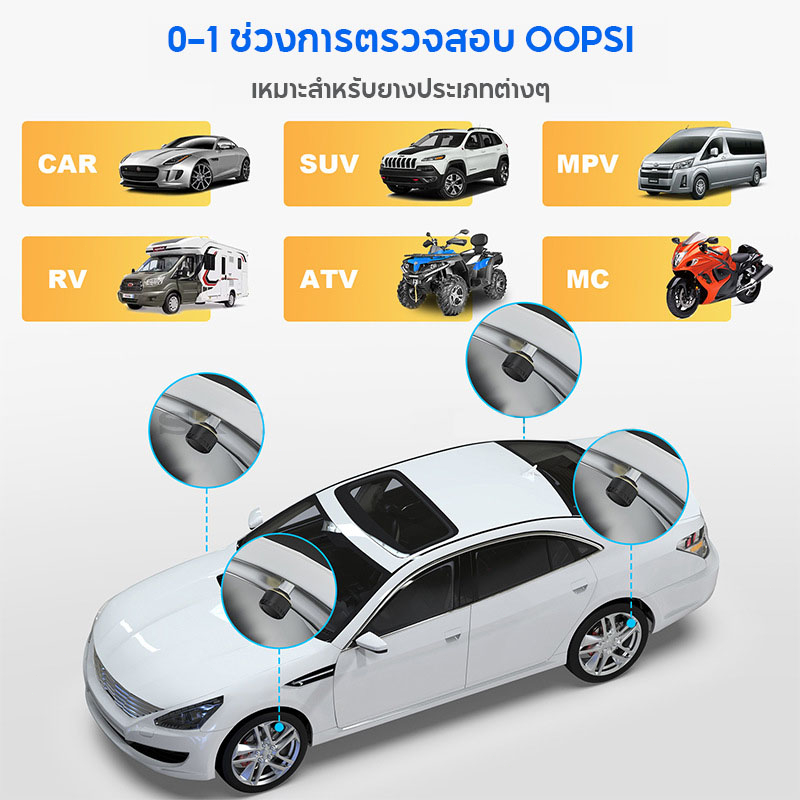 เครื่องวัดลมยางไร้สาย-tpms-solar-ที่วัดลมยางรถ-4ล้อ-วัดลมยางรถยนต์-tire-pressure-monitor-bluetooth-5-0-วัดลมยาง-ล้อรถ