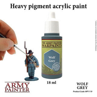 🔥มีของพร้อมส่ง🔥 Army Painter Wolf Grey AP-WP1119 สีทาโมเดล สีอะคริลิค สูตรน้ำ Water Based Acrylic รุ่นใหม่