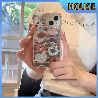 💲คูปองเคลม💲 case for iphone 11 12 ลูกสุนัข เคส 14 13 12 11 pro max ชุบ ทนทานและนุ่มนวล ป้องกันการตก