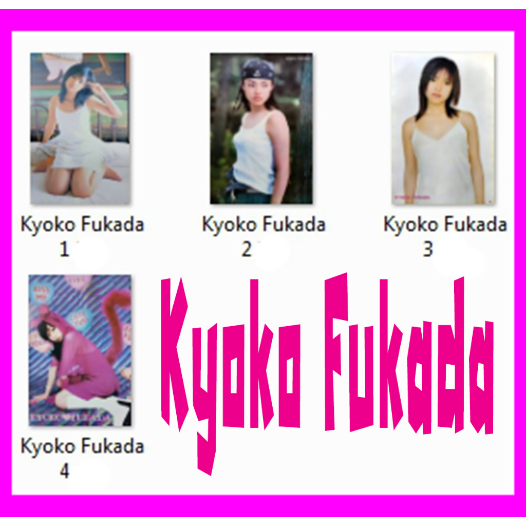 โปสเตอร์-kyoko-fukada-เคียวโกะ-ฟูกาดะ-4แบบ-ญี่ปุ่น-รูป-ภาพ-ติดผนัง-สวยๆ-poster-34-5-x-23-5-นิ้ว-88-x-60-ซม-โดยประมาณ