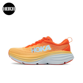 HOKA ONE ONE Bondi 8 orange ของแท้ 100 %  Sports shoes Running shoes style