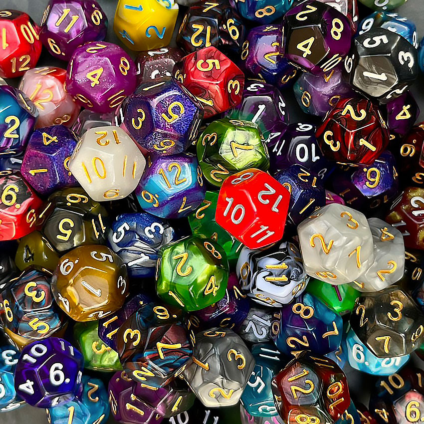 ลูกเต๋า D20 & สุ่มหลายแบบ Random DICE D4 D6 D8 D10 D12 D20 D100 (1ลูก ...