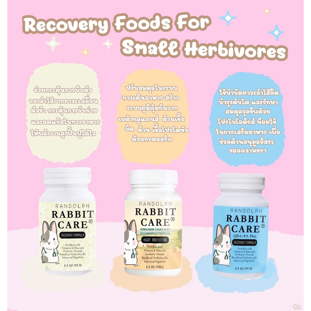 Randolph Rabbit Care cavy care Herbivore Health Booster แรนดอล์ฟ อาหาร ...
