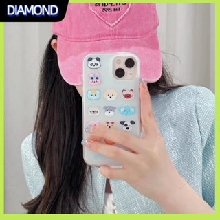 💲คูปองเคลม💲 case for iphone 11 12 สัตว์น่ารัก เคส 14 13 12 11 pro max ซิลิโคนเหลวมีความทนทานและป้องกันการตกหล่น