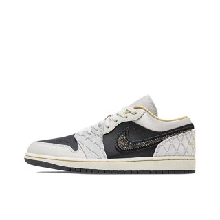 Air Jordan 1 Low se "Silk satin" retro ทั้งสองเพศ ระบายอากาศ