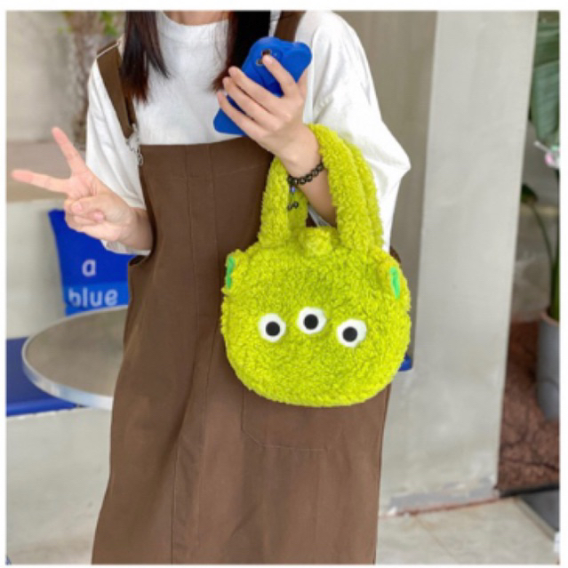 พร้อมส่ง-กระเป๋าถือขนแกะ-นุ่มนิ่ม-น่ารักไม่ซ้กใครจ้า