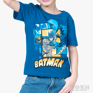 DOSH BOYS T-SHIRTS JUSTICE LEAGUE-BATMAN เสื้อยืดคอกลมเด็กชาย DBBT5188-BU