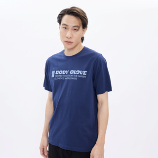 BODY GLOVE Mens SC T-Shirt Fall 2023 เสื้อยืดแขนสั้น ผู้ชาย ลายโลโก้ สีกรมท่า