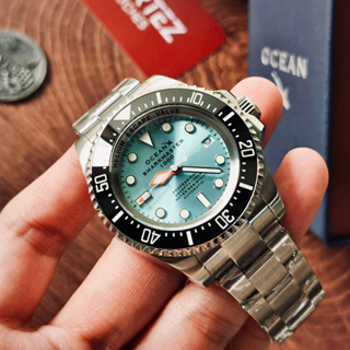 นาฬิกา OceanX SMS1085 (ทรง Deepsea พร้อมเซทเข็มดาบ หน้าปัด Ice Blue)
