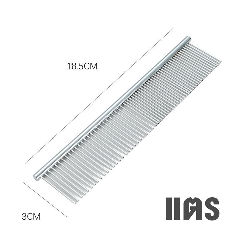อุปกรณ์สัตว์เลี้ยงหวีแถวสุนัข-สุนัขผมยาว-หวีแถวสแตนเลสสัตว์เลี้ยง-ทําความสะอาดสุนัข-หวีความงามผม