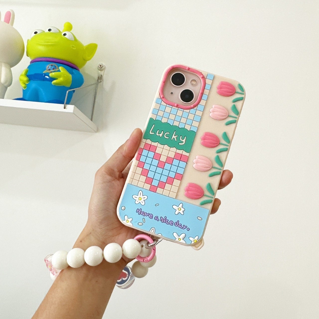 ซีรีโคลนกระถางหัวใจ-สาย-เคสซิลิโคน-เคสซิลิโคนกันกระแทก-เคสลายดอกไม้-เคสแถมสายคล้องมือ-เคสแถมสาย-เคสแถมสายคล้อง