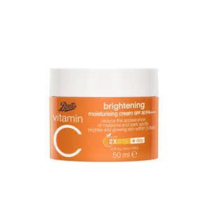 Boots Vitamin C Brightening Moisturising Cream Spf30 Pa+++ 50Ml บู๊ทส์ วิตามิน ซี ไบรท์เทนนิ่ง มอยส์เจอร์ไรซิ่ง ครีม เอสพีเอฟ30 พีเอ+++ 50มล.