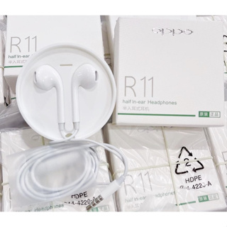OPPO หูฟัง In-ear Headphones รุ่น R11 สามารถใช้ได้ทุกรุ่น เป็นสมอลทอร์ค เสียงดีมาก แนะนำครับ พร้อมส่ง [Original]
