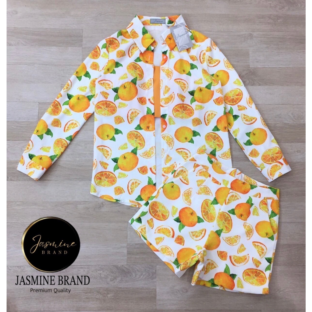 jasmine-เซ็ท-3-ชิ้นลายส้ม-รบกวนเช็คสต๊อกก่อนกดสั่งซื้อ