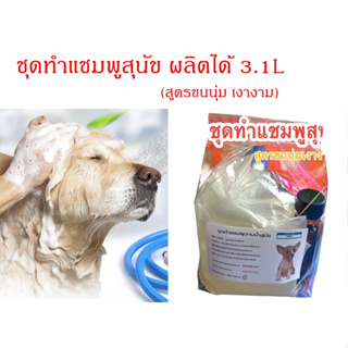 2307/3.1L.DIY ชุดทำแชมพูอาบน้ำ(สุนัข) แชมพูสัตว์ แชมพูสุนัข ผลิตได้ 3.1 ลิตร