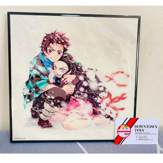 ดาบพิฆาตอสูร กรอบรูป โปสเตอร์ Demon Slayer Kimetsu โปสเตอร์ญี่ปุ่น Animation การ์ตูน Kamado Tanjirou Nezuko ภาพสกีน แท้