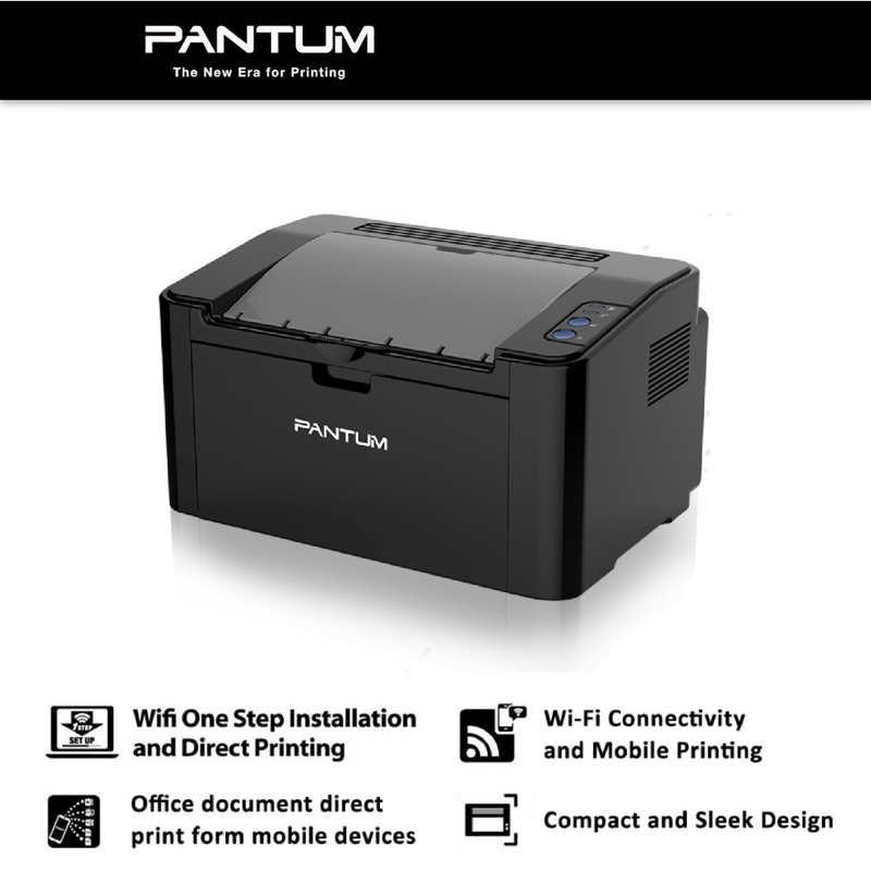 เครื่องปริ้นเตอร์เลเซอร์ขาวดำ-monochrome-laser-pantum-p2500w-รับประกันศูนย์ไทย