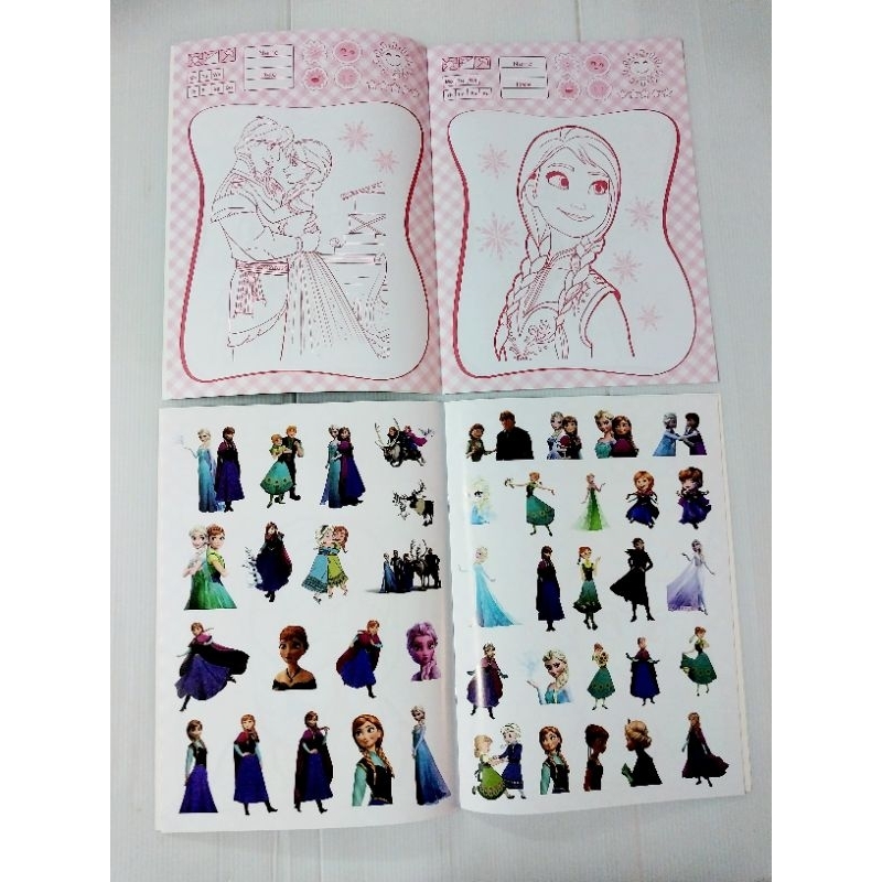 สมุดระบายสี-พร้อม-sticker-ได้ภาพระบายสี-16-ภาพสวยๆ-พร้อมสติกเกอร์-2-หน้าในเล่ม